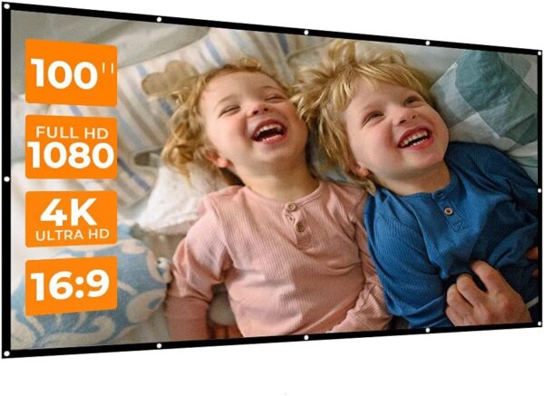 AyoumsPy 100 - inch Projector Screen
